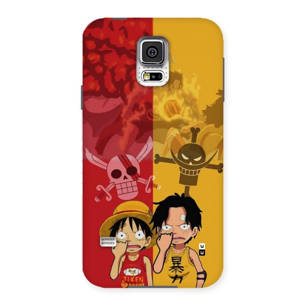 Luffy And Ace Back Case for Galaxy S5