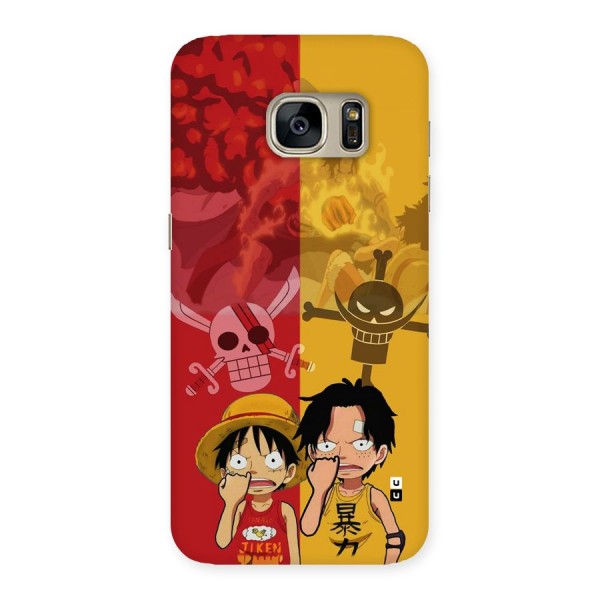 Luffy And Ace Back Case for Galaxy S7