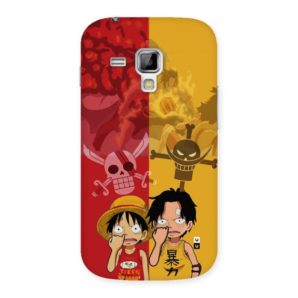 Luffy And Ace Back Case for Galaxy S Duos