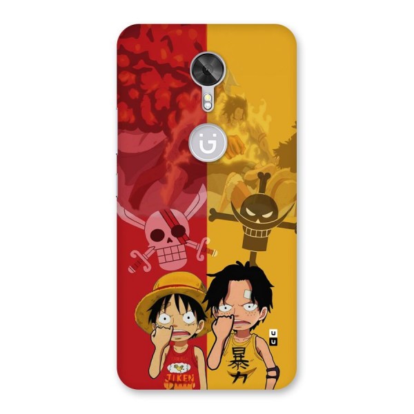 Luffy And Ace Back Case for Gionee A1