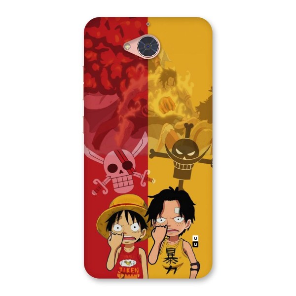 Luffy And Ace Back Case for Gionee S6 Pro