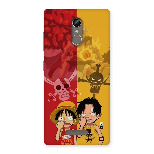 Luffy And Ace Back Case for Gionee S6s