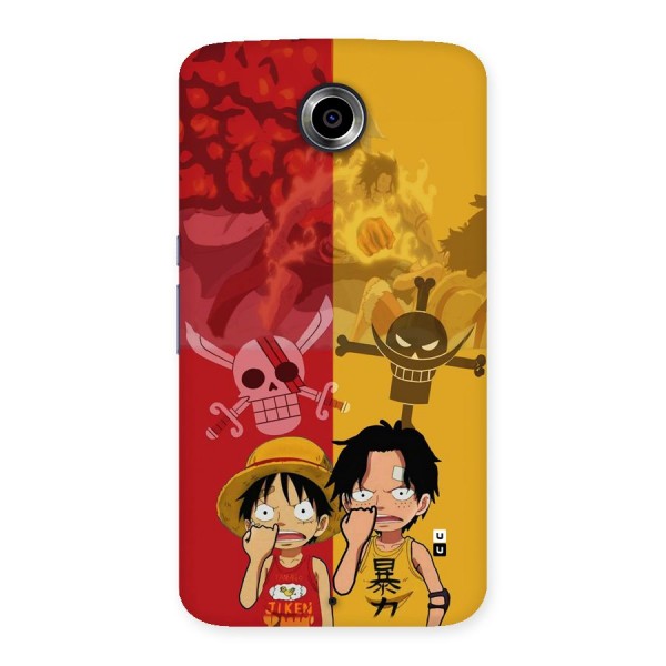 Luffy And Ace Back Case for Google Nexus 6