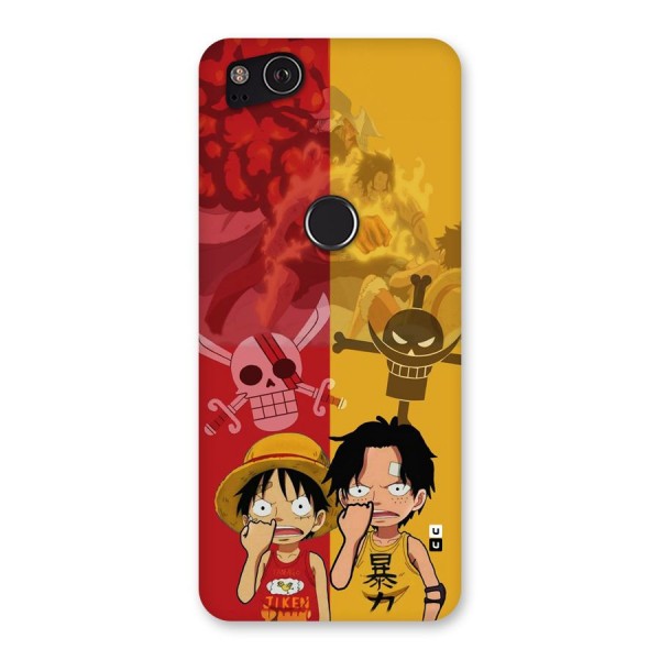Luffy And Ace Back Case for Google Pixel 2