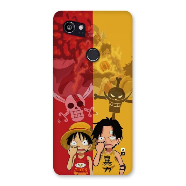 Luffy And Ace Back Case for Google Pixel 2 XL