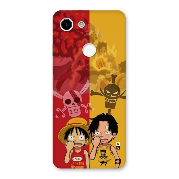 Luffy And Ace Back Case for Google Pixel 3