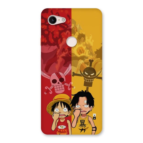 Luffy And Ace Back Case for Google Pixel 3 XL