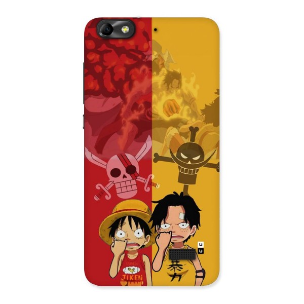 Luffy And Ace Back Case for Honor 4C
