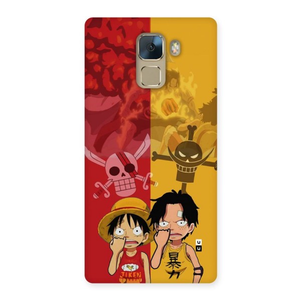 Luffy And Ace Back Case for Honor 7