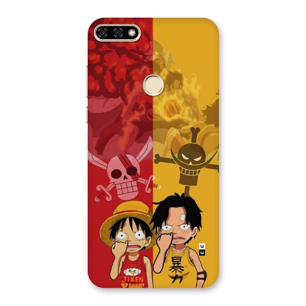 Luffy And Ace Back Case for Honor 7A