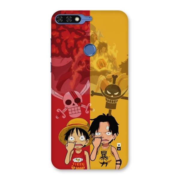 Luffy And Ace Back Case for Honor 7C