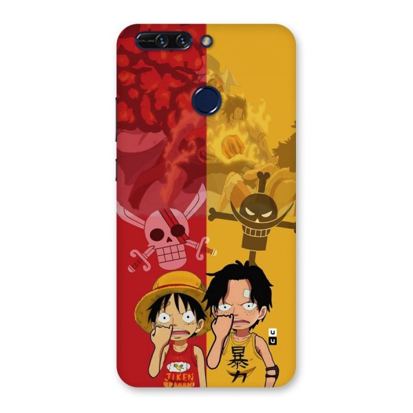 Luffy And Ace Back Case for Honor 8 Pro