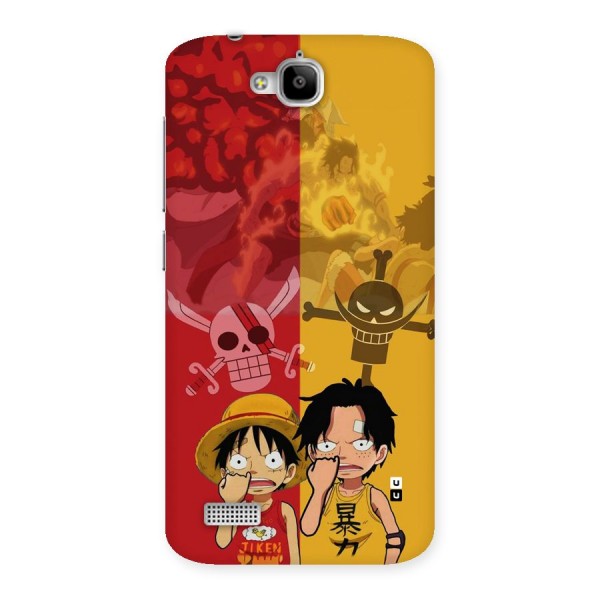 Luffy And Ace Back Case for Honor Holly