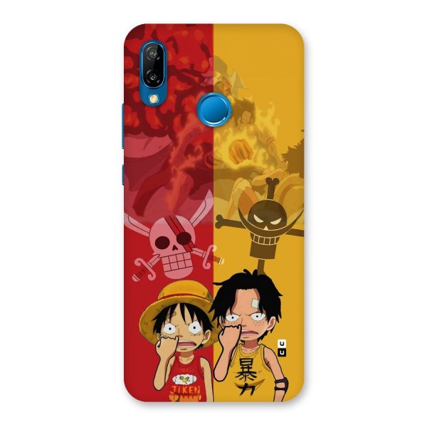 Luffy And Ace Back Case for Huawei P20 Lite