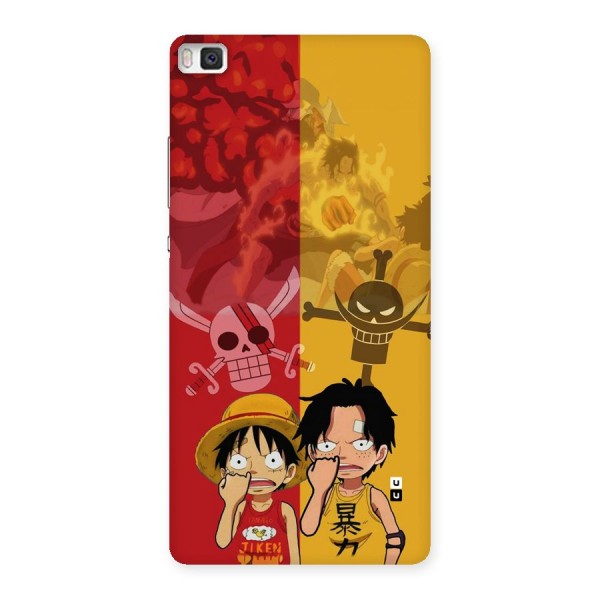 Luffy And Ace Back Case for Huawei P8