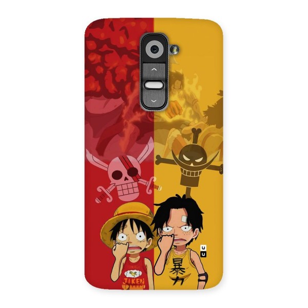 Luffy And Ace Back Case for LG G2