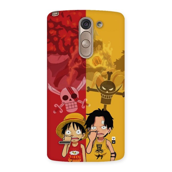 Luffy And Ace Back Case for LG G3 Stylus