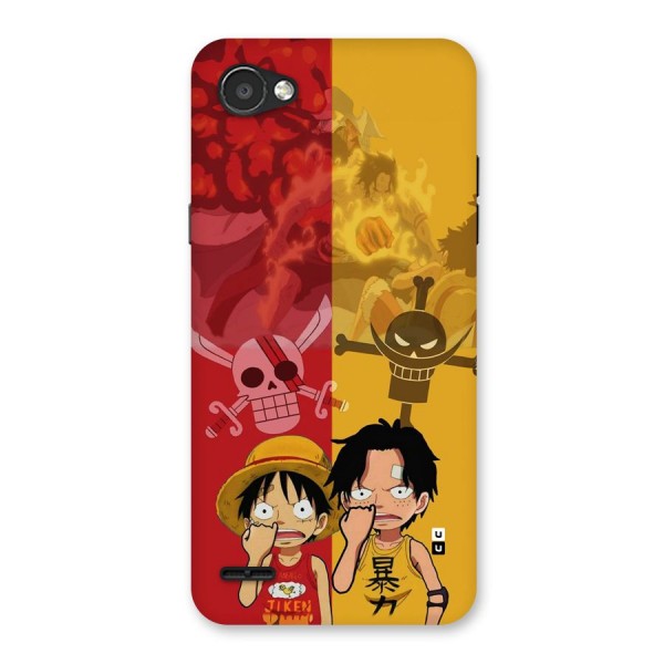 Luffy And Ace Back Case for LG Q6