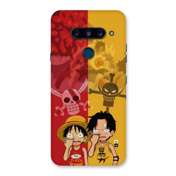Luffy And Ace Back Case for LG  V40 ThinQ