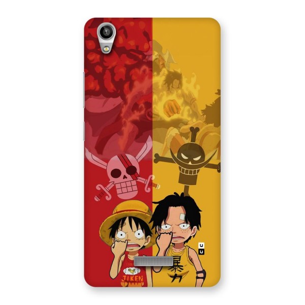 Luffy And Ace Back Case for Lava Pixel V1