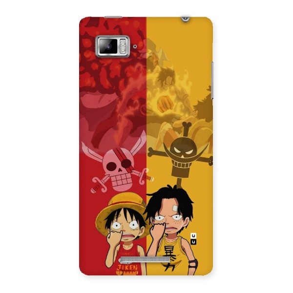 Luffy And Ace Back Case for Lenovo Vibe Z K910