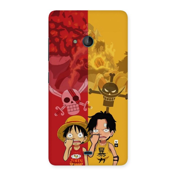 Luffy And Ace Back Case for Lumia 540