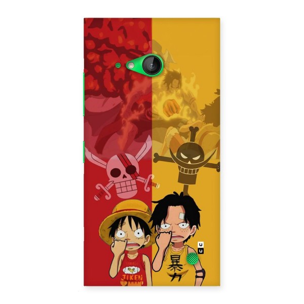 Luffy And Ace Back Case for Lumia 730