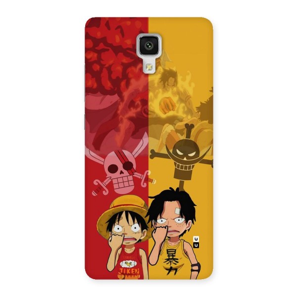 Luffy And Ace Back Case for Mi4