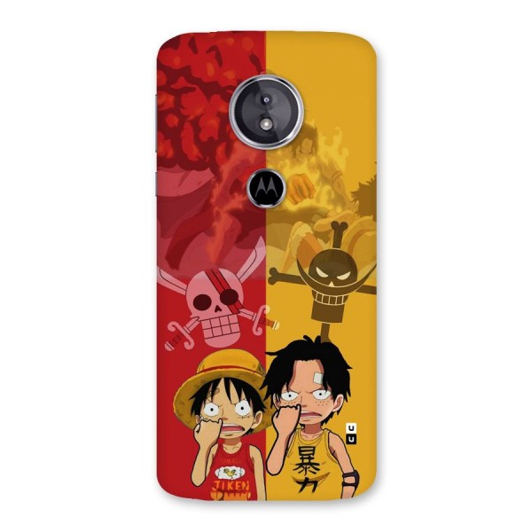 Luffy And Ace Back Case for Moto E5
