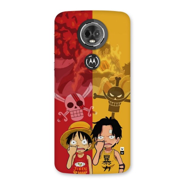 Luffy And Ace Back Case for Moto E5 Plus