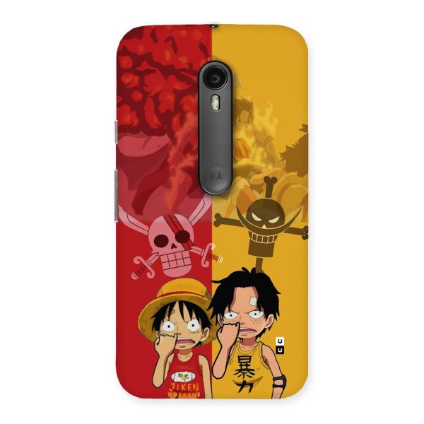 Luffy And Ace Back Case for Moto G3