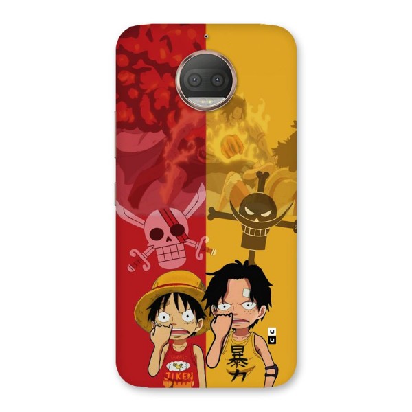 Luffy And Ace Back Case for Moto G5s Plus