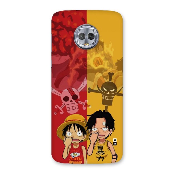 Luffy And Ace Back Case for Moto G6