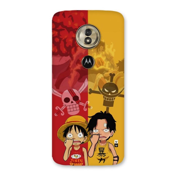 Luffy And Ace Back Case for Moto G6 Play