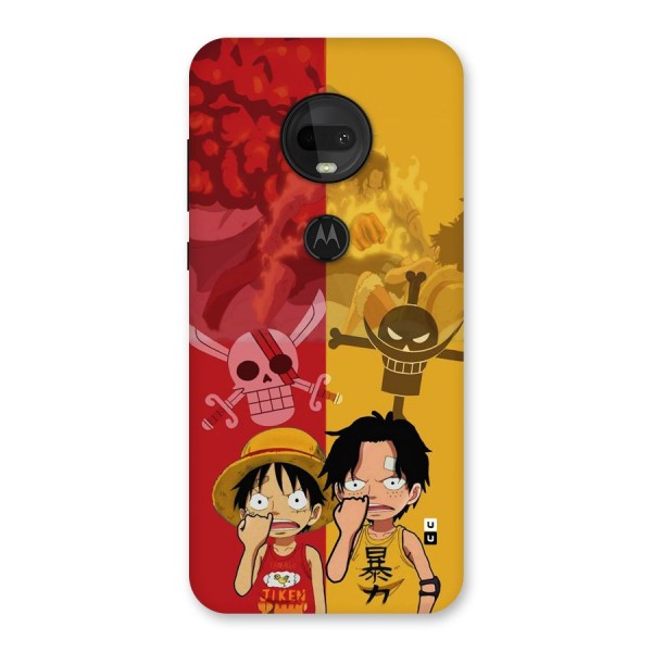 Luffy And Ace Back Case for Moto G7