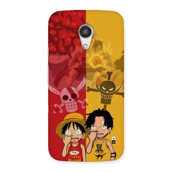 Luffy And Ace Back Case for Moto G 2nd Gen