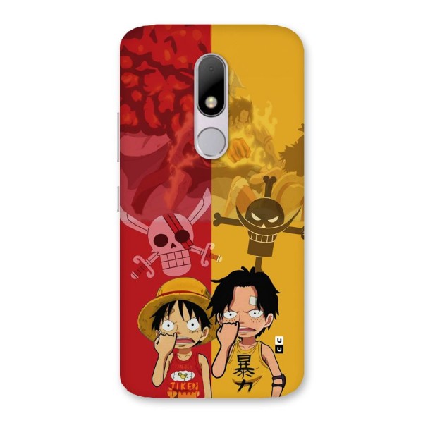 Luffy And Ace Back Case for Moto M