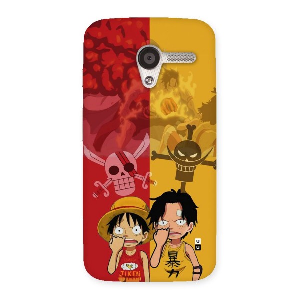 Luffy And Ace Back Case for Moto X