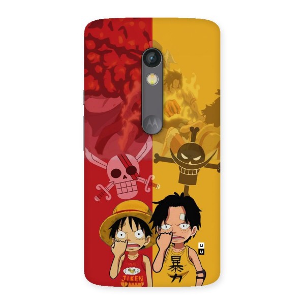 Luffy And Ace Back Case for Moto X Play