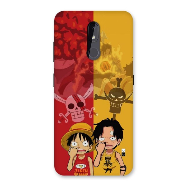 Luffy And Ace Back Case for Nokia 3.2
