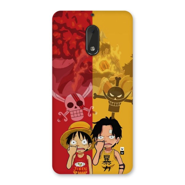 Luffy And Ace Back Case for Nokia 6
