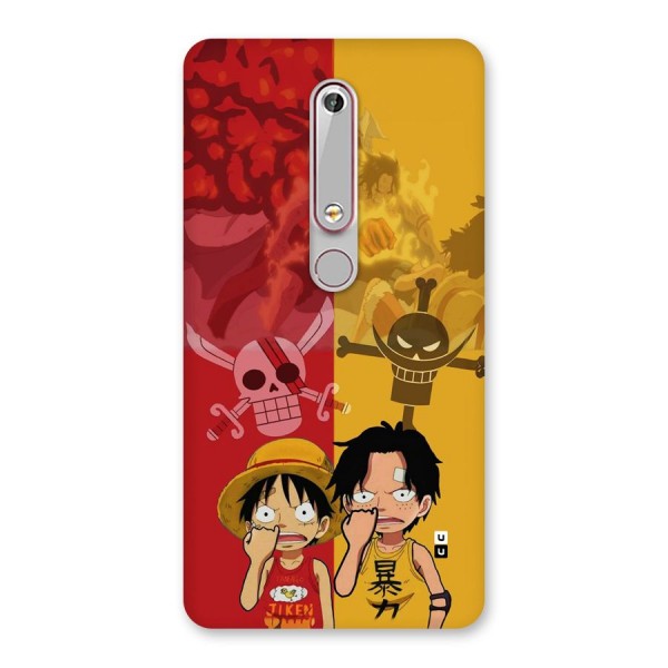 Luffy And Ace Back Case for Nokia 6.1