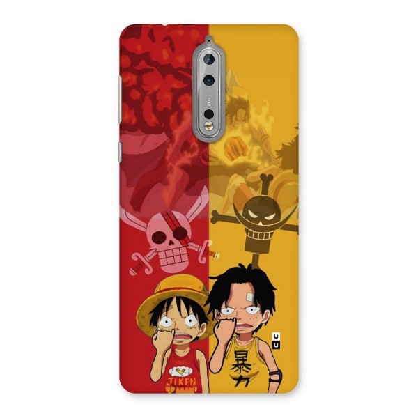 Luffy And Ace Back Case for Nokia 8