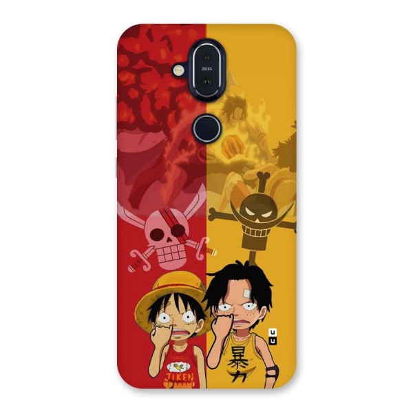 Luffy And Ace Back Case for Nokia 8.1