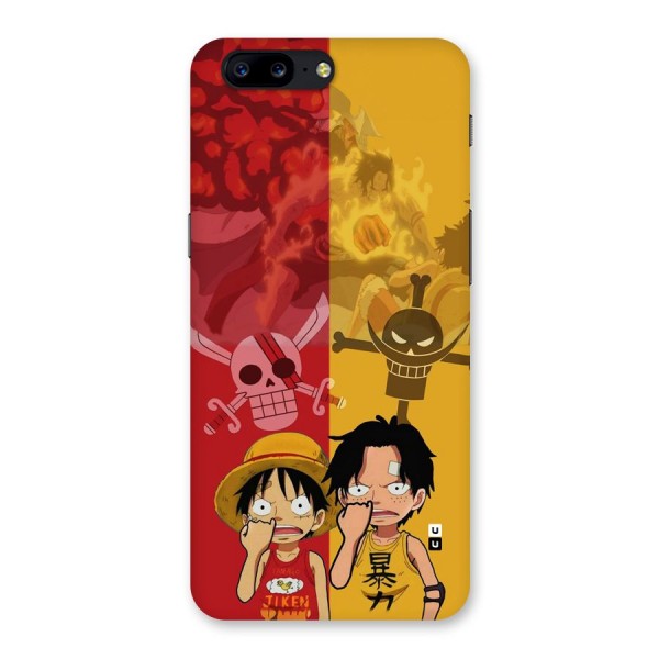 Luffy And Ace Back Case for OnePlus 5