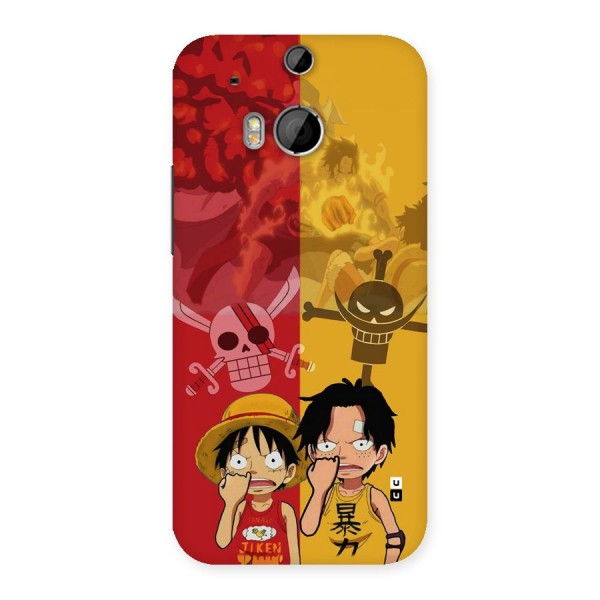 Luffy And Ace Back Case for One M8