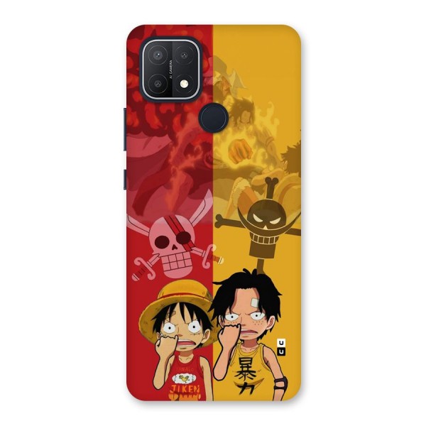 Luffy And Ace Back Case for Oppo A15