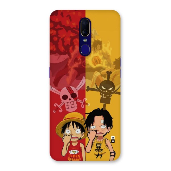 Luffy And Ace Back Case for Oppo A9