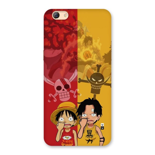 Luffy And Ace Back Case for Oppo F3 Plus