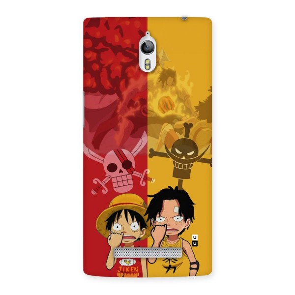 Luffy And Ace Back Case for Oppo Find 7